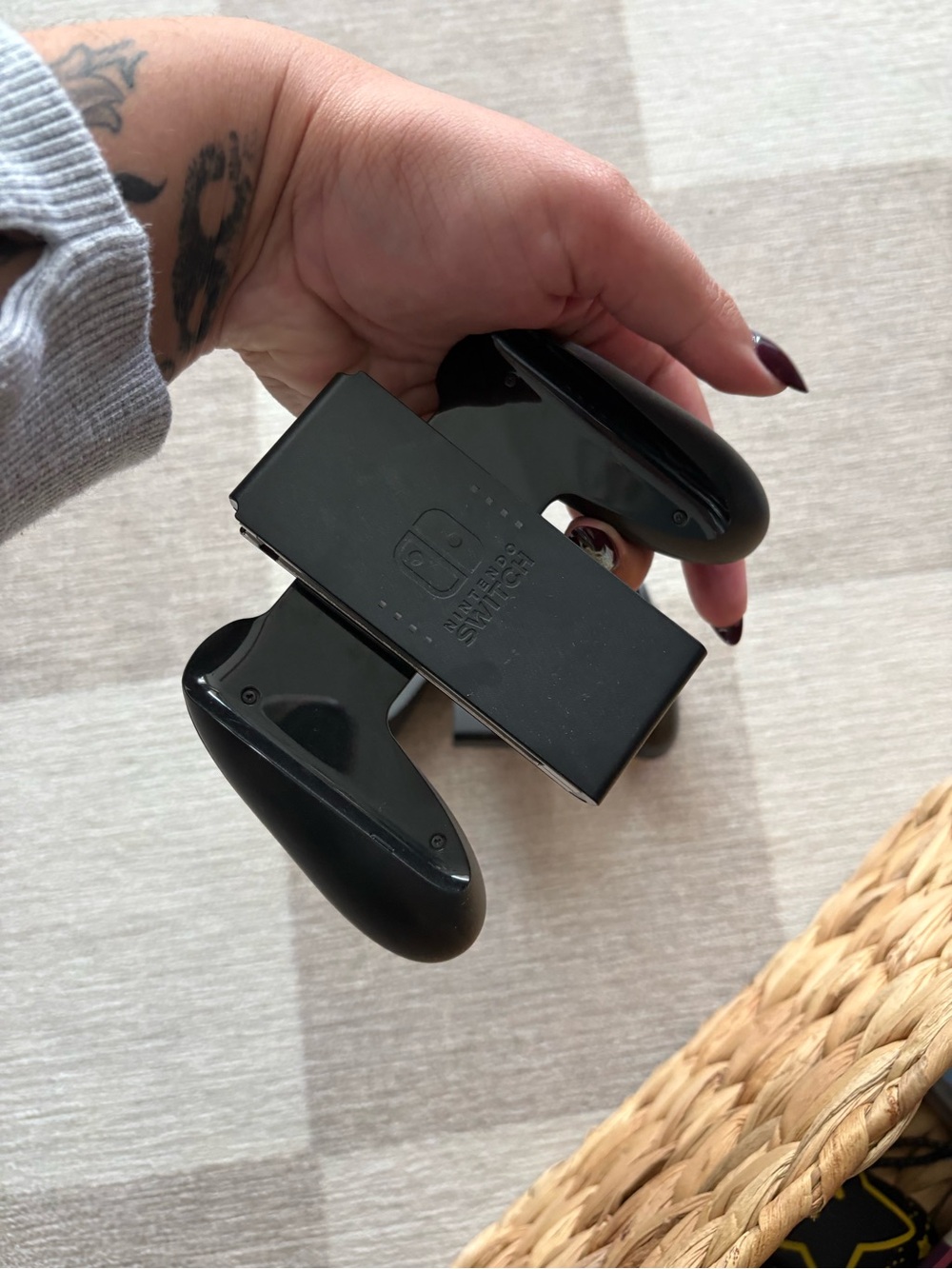 Nintendo Black Joy-Con Grip for Comfortable Gaming